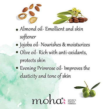 Moha Moisture Lotion and Massage Oil Skincare Combo Of 2 100 ml each